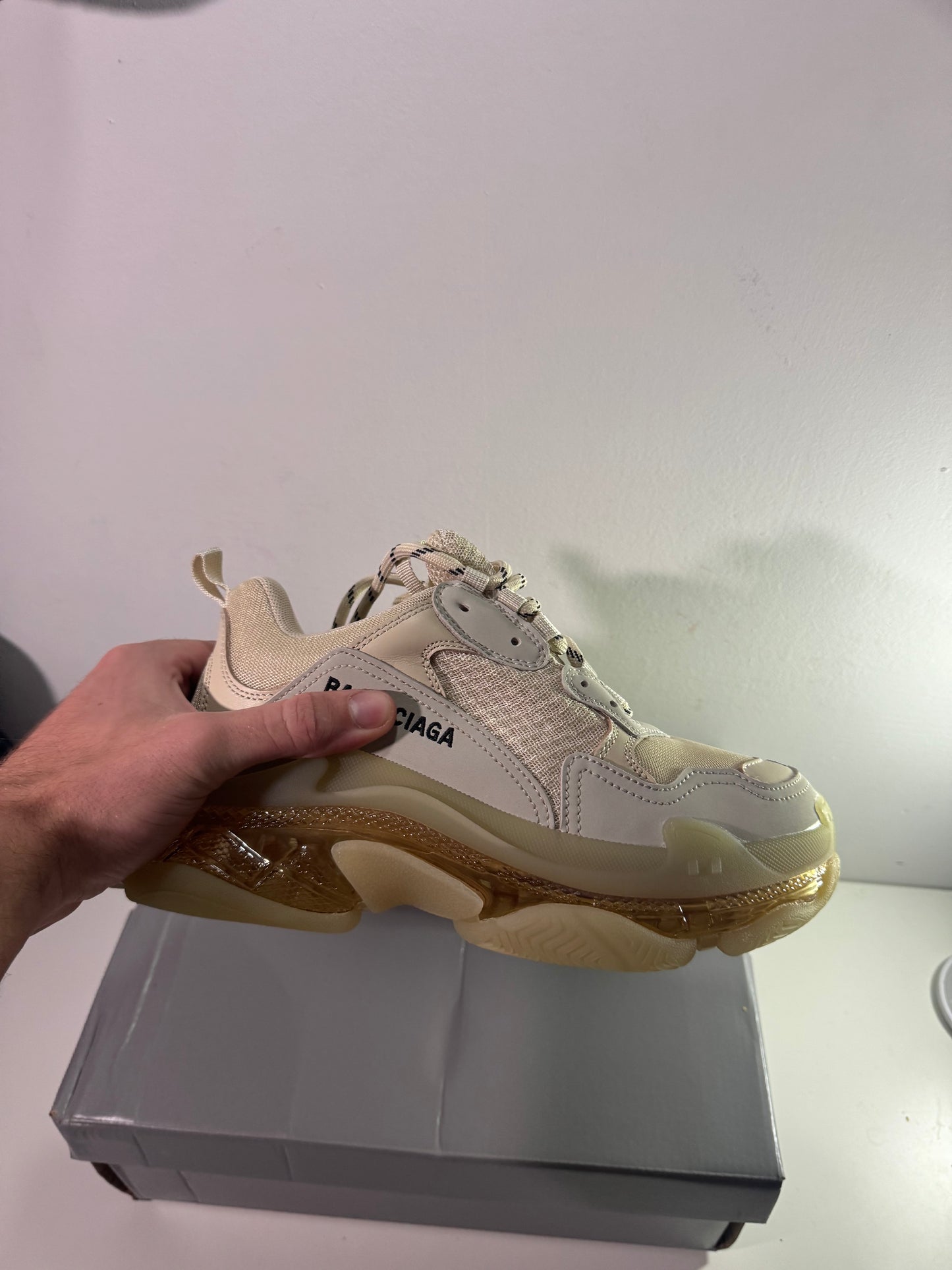 Balnciaga Triple S White