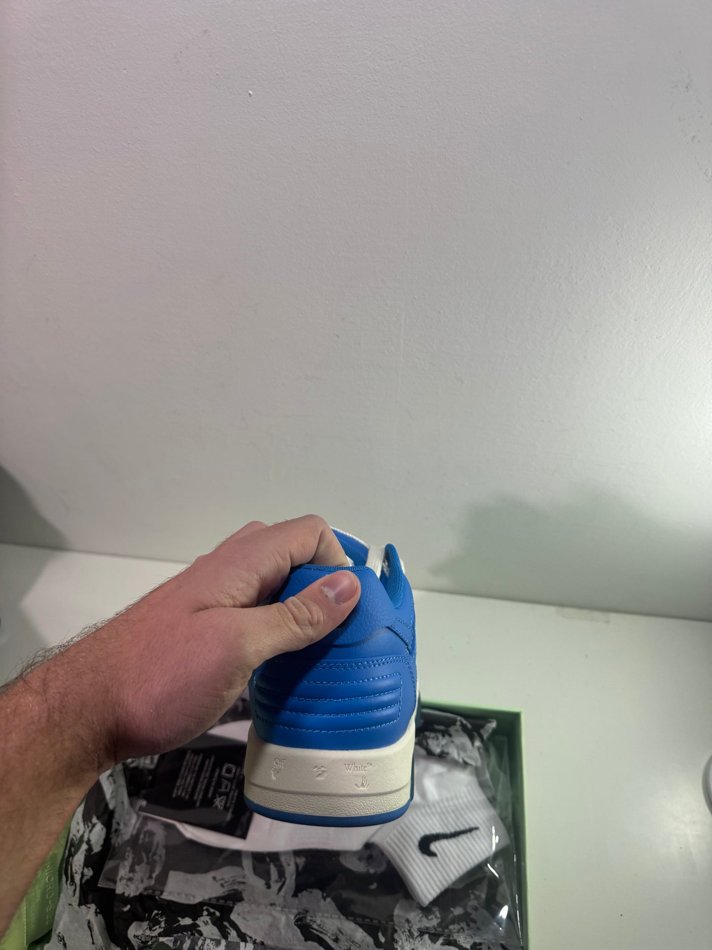 OFF-WHITE out the office Navy Blue