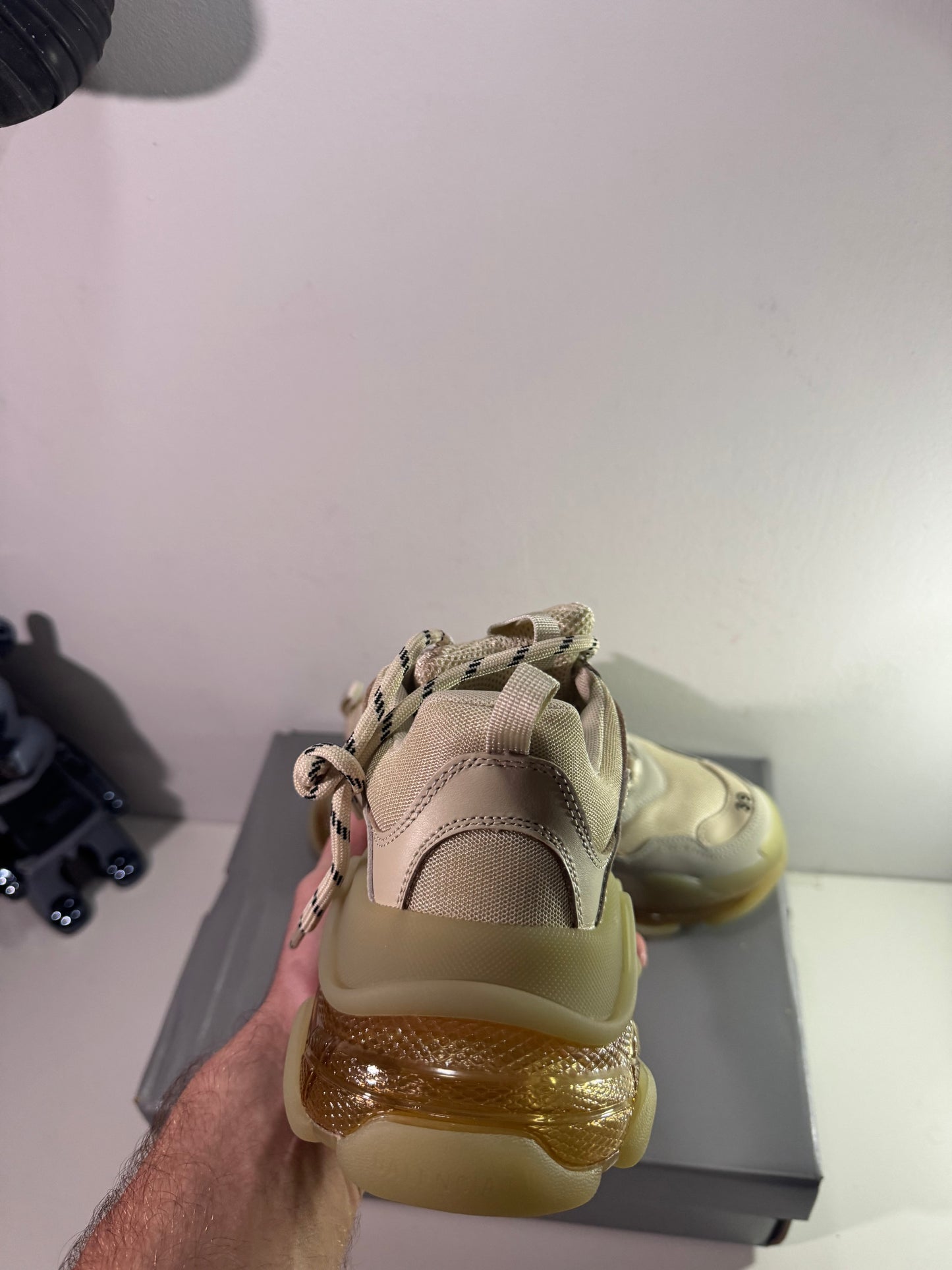 Balnciaga Triple S   White